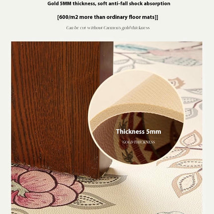 Flowers Front Door Mat Indoor Outdoor Non Slip Welcome Waterproof Mat