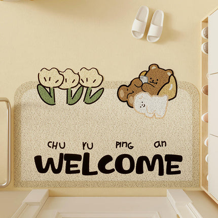 Cute Door Mat Outdoor Indoor Welcome Mats Front Doormat Non Slip Cartoon Rugs