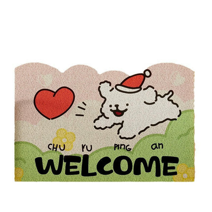 Cute Door Mat Outdoor Indoor Welcome Mats Front Doormat Non Slip Cartoon Rugs