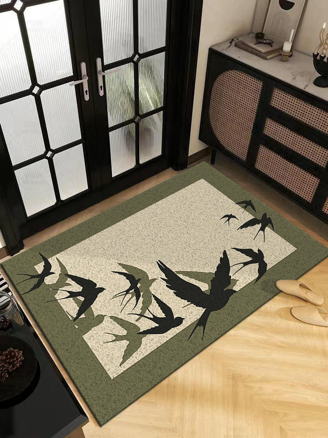 Retro Door Mat,Non-Slip Durable Door Mat for Outdoor, Indoor, Entrance