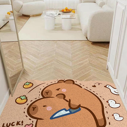 Cute Door Mat,Non-Slip Durable Door Mat for Outdoor, Indoor, Entrance