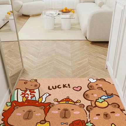 Cute Door Mat,Non-Slip Durable Door Mat for Outdoor, Indoor, Entrance