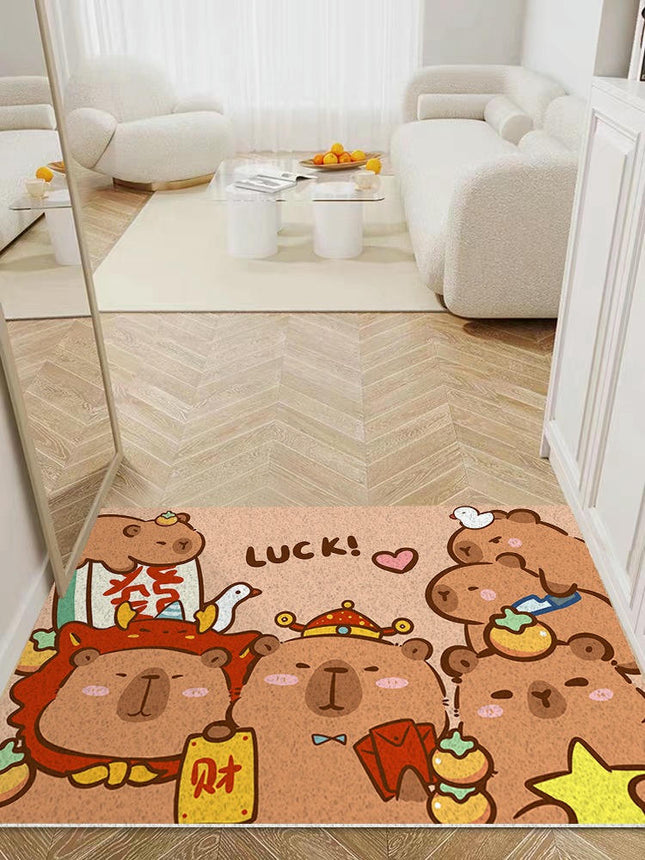 Cute Door Mat,Non-Slip Durable Door Mat for Outdoor, Indoor, Entrance