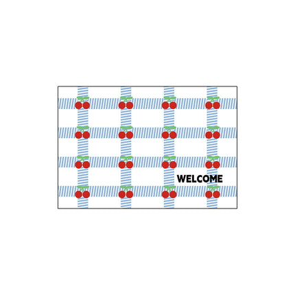 Plaid Durable Door Mat - Non Slip Absorbent Welcome Mat Front Door Mat Indoor
