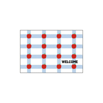 Plaid Durable Door Mat - Non Slip Absorbent Welcome Mat Front Door Mat Indoor