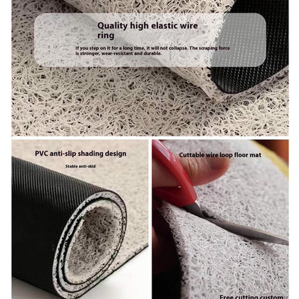 Plaid Durable Door Mat - Non Slip Absorbent Welcome Mat Front Door Mat Indoor