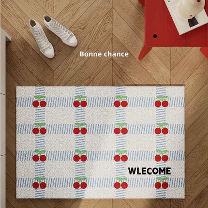 Plaid Durable Door Mat - Non Slip Absorbent Welcome Mat Front Door Mat Indoor