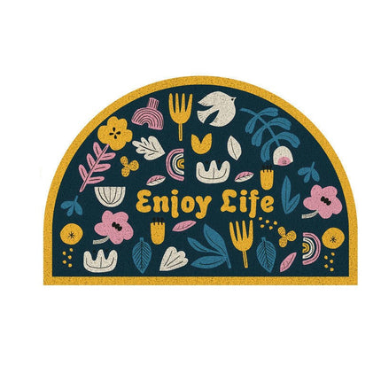Welcome Mat Half Circle Doormat for Front Door Mat for Home Entrance Decor 1