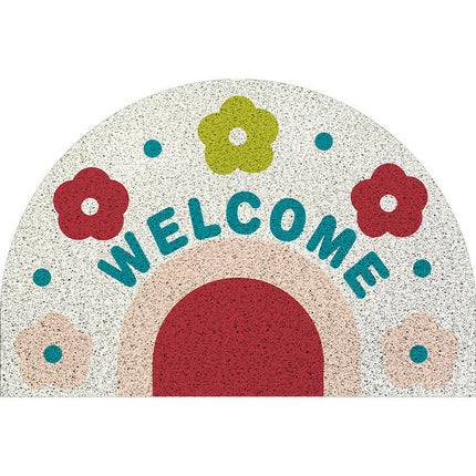 Welcome Mat Half Circle Doormat for Front Door Mat for Home Entrance Decor 1