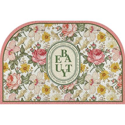 Welcome Mat Half Circle Doormat for Front Door Mat for Home Entrance Decor