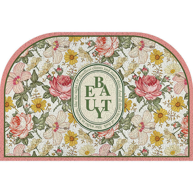 Welcome Mat Half Circle Doormat for Front Door Mat for Home Entrance Decor