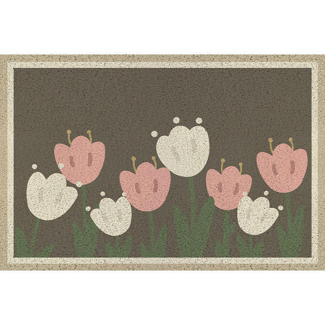 Welcome Mat Half Circle Doormat for Front Door Mat for Home Entrance Decor 1
