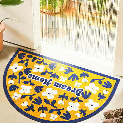 Welcome Mat Half Circle Doormat for Front Door Mat for Home Entrance Decor