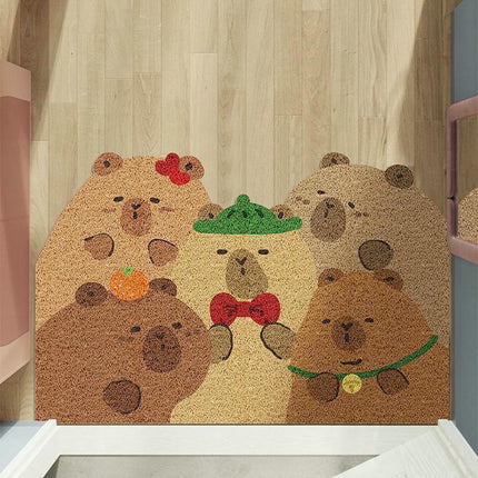 Door Mat Cute Puppy Welcome Non-Slip Mats Home Doormat Decor