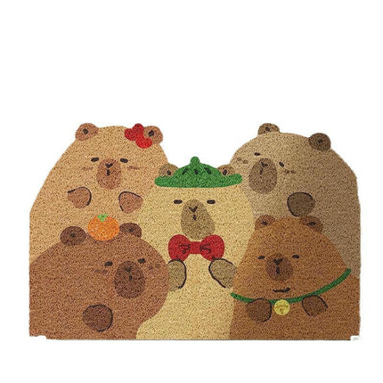 Door Mat Cute Puppy Welcome Non-Slip Mats Home Doormat Decor