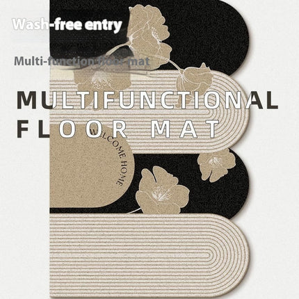 Large Door Mat Indoor, Front Doormats Washable Non-Slip Entrance Floor Mats Rug