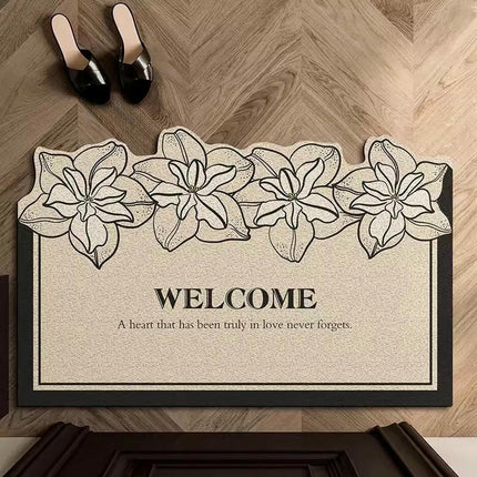 Floral Front Doormats Washable Non-Slip Entrance Floor Mats Rug Door Mat Indoor 1