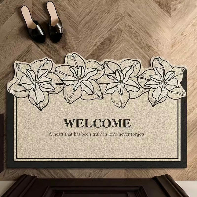 Floral Front Doormats Washable Non-Slip Entrance Floor Mats Rug Door Mat Indoor 1