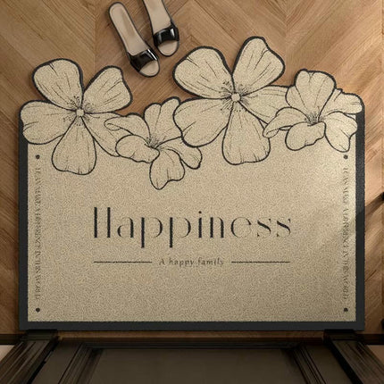 Floral Front Doormats Washable Non-Slip Entrance Floor Mats Rug Door Mat Indoor