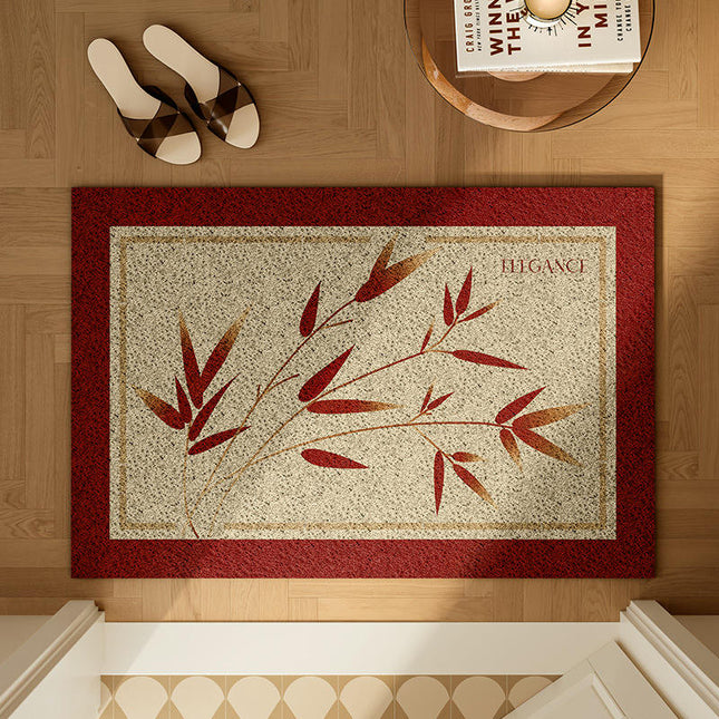 Front Door Mat Red Indoor Rugs for Entryway Non Slip Washable Entryway Rugs