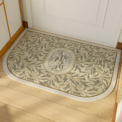Front Door Mat Retro Floral Indoor Rugs for Entryway Non Slip Washable Rugs 1