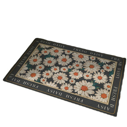 Front Door Mat Retro Floral Indoor Rugs for Entryway Non Slip Washable Rugs 2
