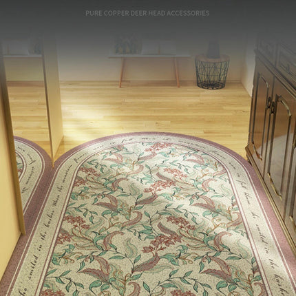 Front Door Mat Retro Floral Indoor Rugs for Entryway Non Slip Washable Rugs 2