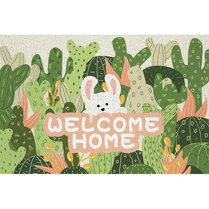 Leaves Floral Front Door Mat Indoor Rugs for Entryway Non Slip Washable Rugs 1