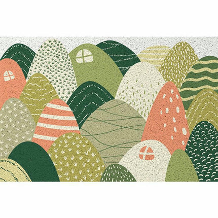 Leaves Floral Front Door Mat Indoor Rugs for Entryway Non Slip Washable Rugs 1