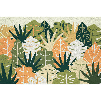Leaves Floral Front Door Mat Indoor Rugs for Entryway Non Slip Washable Rugs