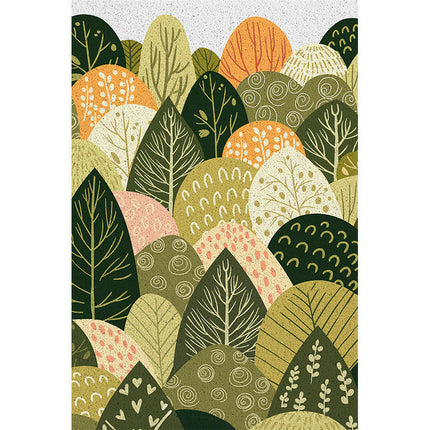 Leaves Floral Front Door Mat Indoor Rugs for Entryway Non Slip Washable Rugs 2