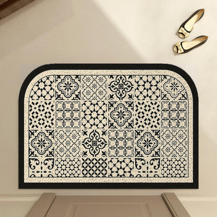 Entrance Mats-Anti-slip Printed Silk Ring Mats Can Be Cut To Scrape Mud
