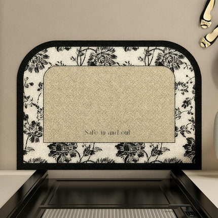 Entrance Mats-Anti-slip Printed Silk Ring Mats Can Be Cut To Scrape Mud