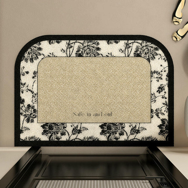 Entrance Mats-Anti-slip Printed Silk Ring Mats Can Be Cut To Scrape Mud