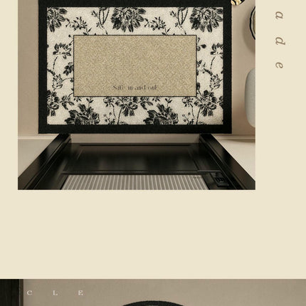 Entrance Mats-Anti-slip Printed Silk Ring Mats Can Be Cut To Scrape Mud