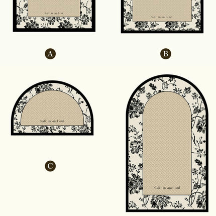 Entrance Mats-Anti-slip Printed Silk Ring Mats Can Be Cut To Scrape Mud