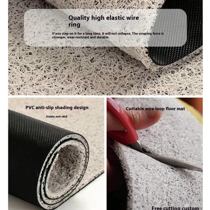Cartoon Wear-Resistant Mat-Porch Wire Ring Mat To Scrape Mud and Soil Anti-Slip Mat