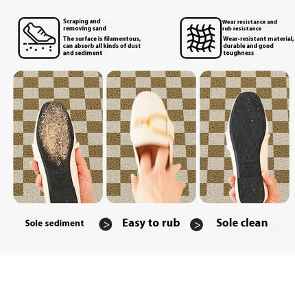Cartoon Entrance Door Mat Can Be Cut To Prevent Slipping, Silk Ring Mat for Entrance Door