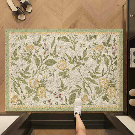 Flower Entrance Door Mat Outdoor Door Anti-slip Mat Mud Scraper Dust Removal Wire Ring Mat