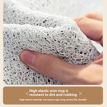 Flower Entrance Door Mat Outdoor Door Anti-slip Mat Mud Scraper Dust Removal Wire Ring Mat