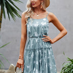 Blue White Floral / M