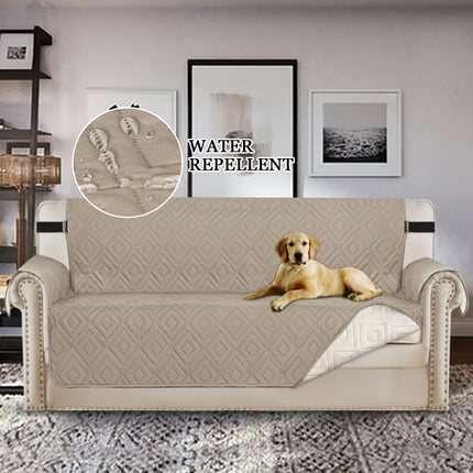 Reversible Sofa Slipcover Furniture Protector Water Resistant 2 Inch Wide Elastic Straps Sofa Cover Couch Covers for Pets Kids