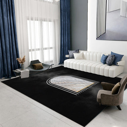 Living Room Rugs Geometric Rugs Marble Area Rugs Light Luxury Star & Moon Carpets For Bedroom Office Study Room