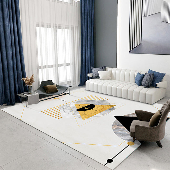 Wohnzimmerteppiche, geometrische Teppiche, Marmorteppiche, leichte, luxuriöse Stern- und Mondteppiche für Schlafzimmer, Büro, Arbeitszimmer