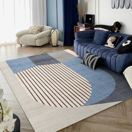Tapis imprimé géométrique, super doux, lavable en machine, antidérapant, durable pour le salon, la chambre à coucher, l'étude, la cuisine et la moquette