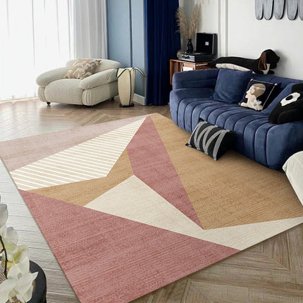 Tapis imprimé géométrique, super doux, lavable en machine, antidérapant, durable pour le salon, la chambre à coucher, l'étude, la cuisine et la moquette