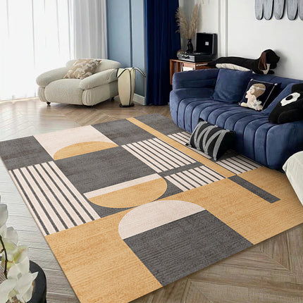 Tapis imprimé géométrique, super doux, lavable en machine, antidérapant, durable pour le salon, la chambre à coucher, l'étude, la cuisine et la moquette