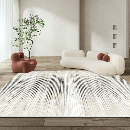 Area Rugs,Geometric Stripe Rug for Living Room Bedroom Washable Rug Soft Non-Slip Carpet Wabi-sabi Style Carpet Rugs Home Decor