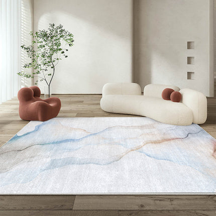 Area Rugs,Geometric Stripe Rug for Living Room Bedroom Washable Rug Soft Non-Slip Carpet Wabi-sabi Style Carpet Rugs Home Decor