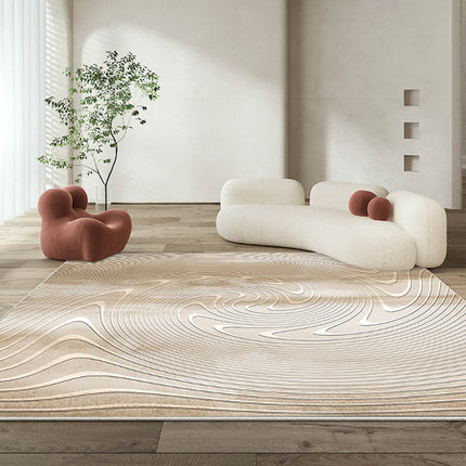Area Rugs,Geometric Stripe Rug for Living Room Bedroom Washable Rug Soft Non-Slip Carpet Wabi-sabi Style Carpet Rugs Home Decor